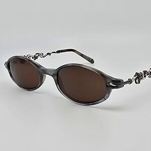 *SOLD* Brighton Enchanted April Blue Tortoise Silver Frame Brown Lens Sunglasses